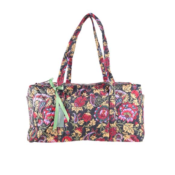 Vera Bradley Handbags - Vera Bradley Quilted Cotton Original Duffel Bag - Midnight Garden Paisley - NWT
